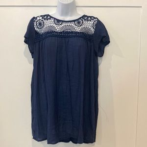 Women's Forgotten Grace small navy blue top